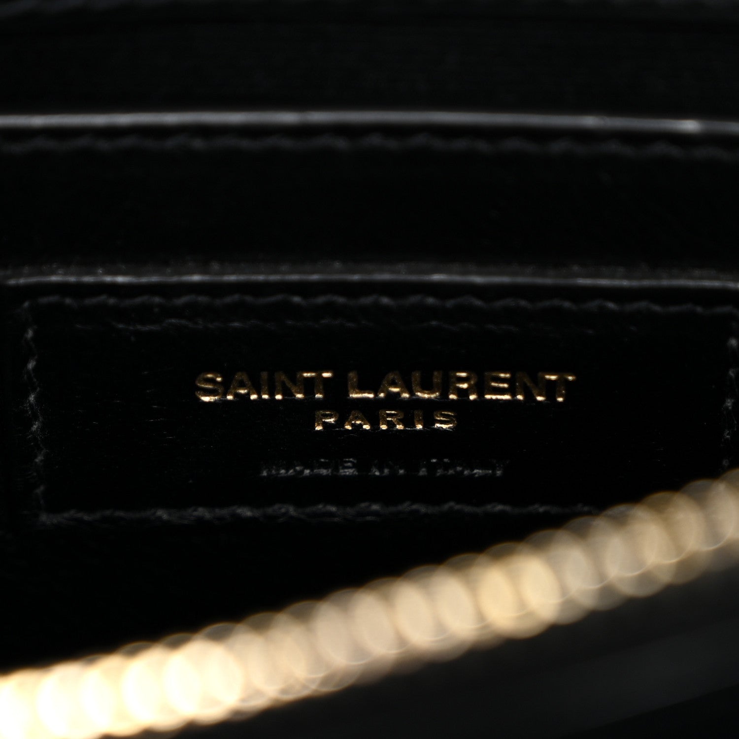 Calfskin Y Quilted Monogram Small Loulou Chain Satchel Black