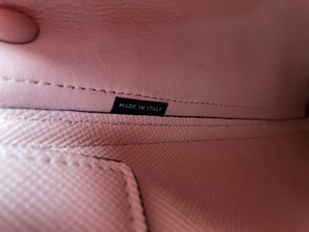 Prada Saffiano Cuir Medium Double Bag Pink