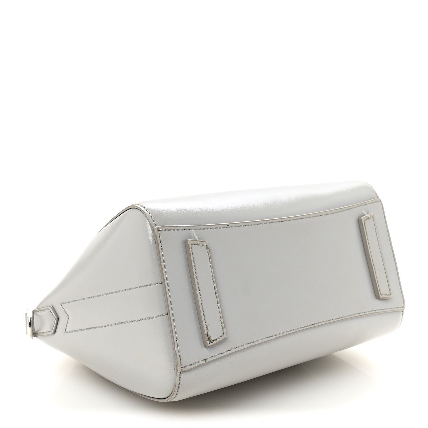 Box Calfskin Mini Lock Antigona Shoulder Bag Medium Grey