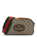GG Supreme Monogram Web Neo Vintage Shoulder Bag Beige New Acero Crop