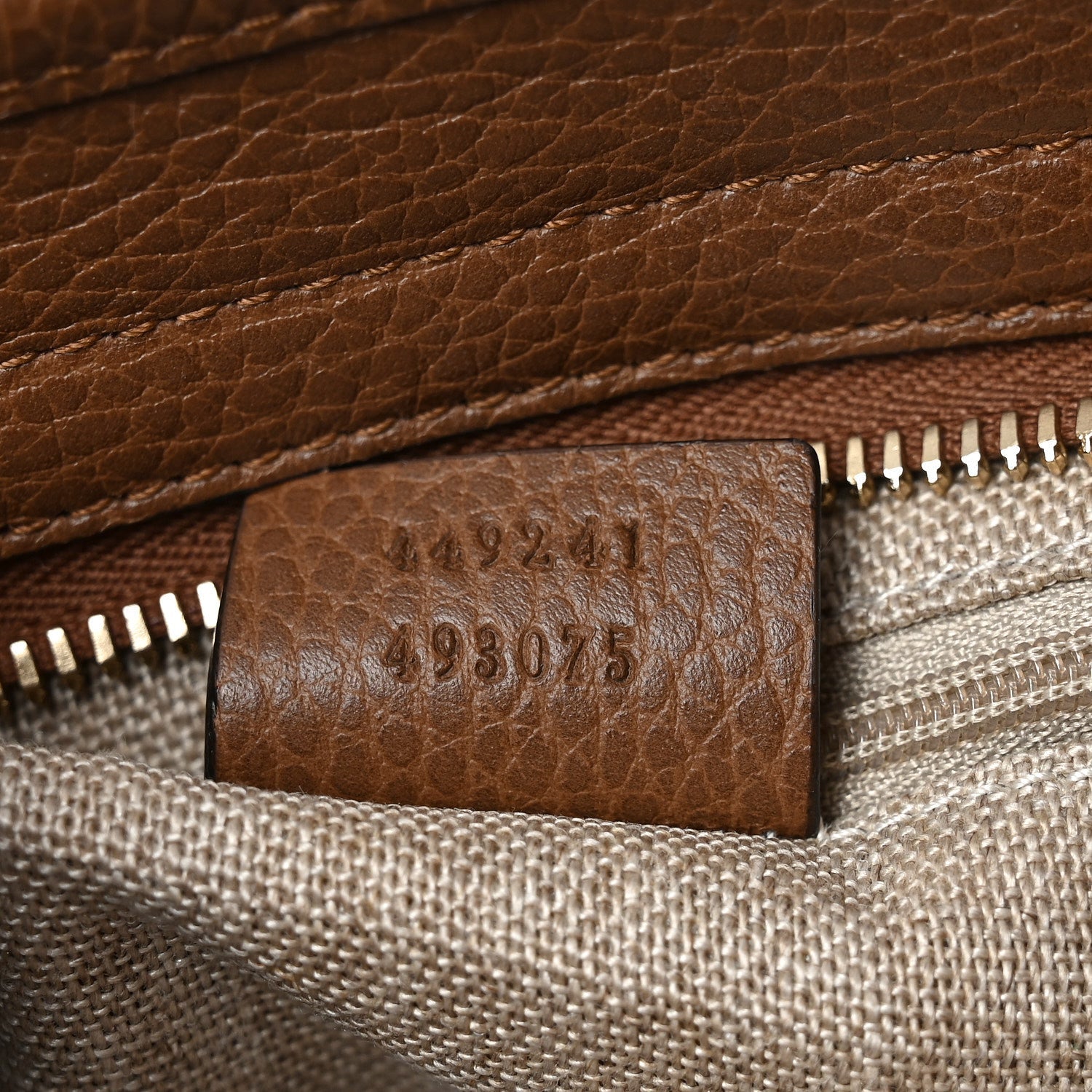 Monogram Small Bree Tote Beige Tabacco