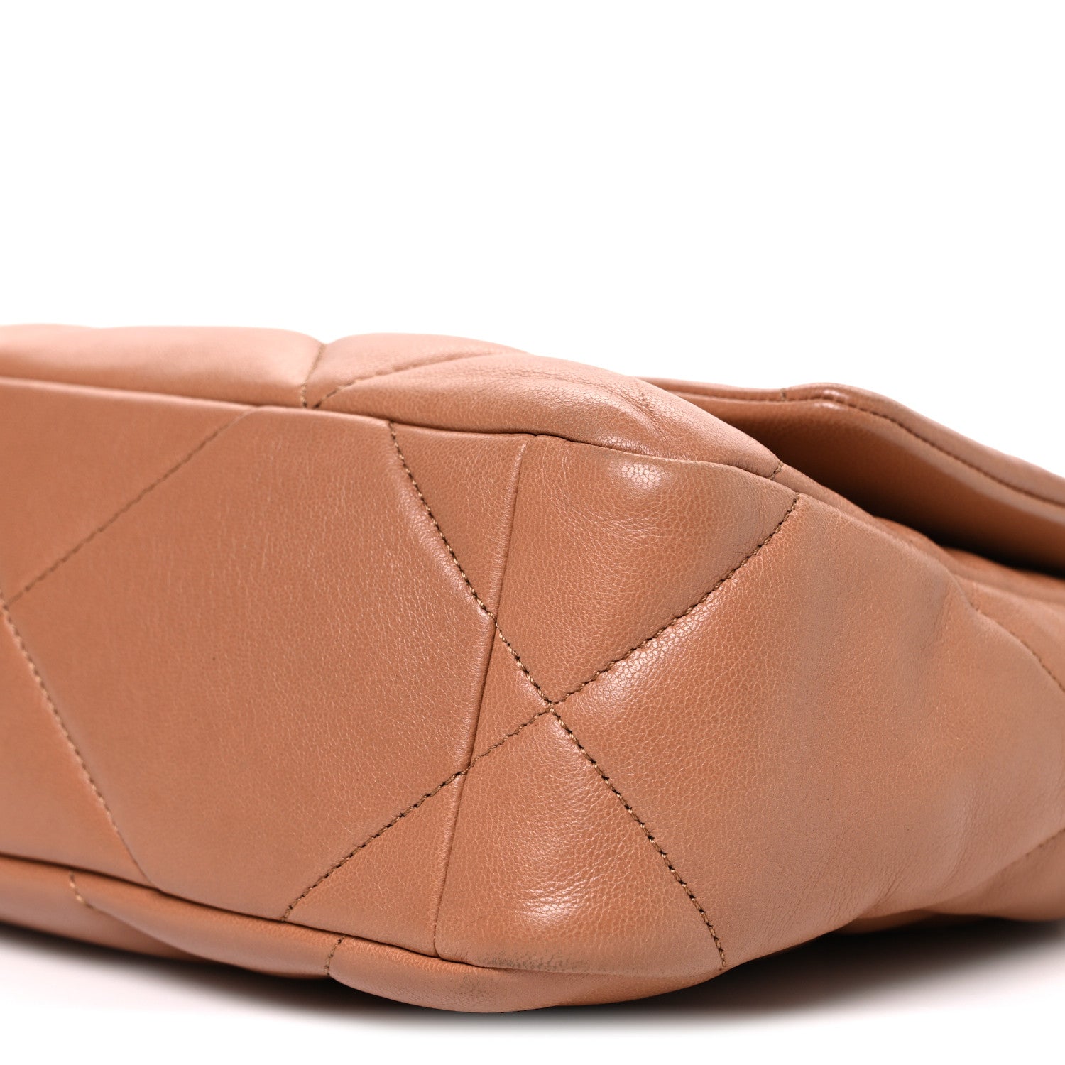 Lambskin Quilted Medium Chanel 19 Flap Brown