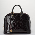 Louis Vuitton Alma PM in Vernis Leather Burgundy Color