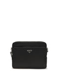 Prada Men Re-Nylon And Leather Shoulder Bag