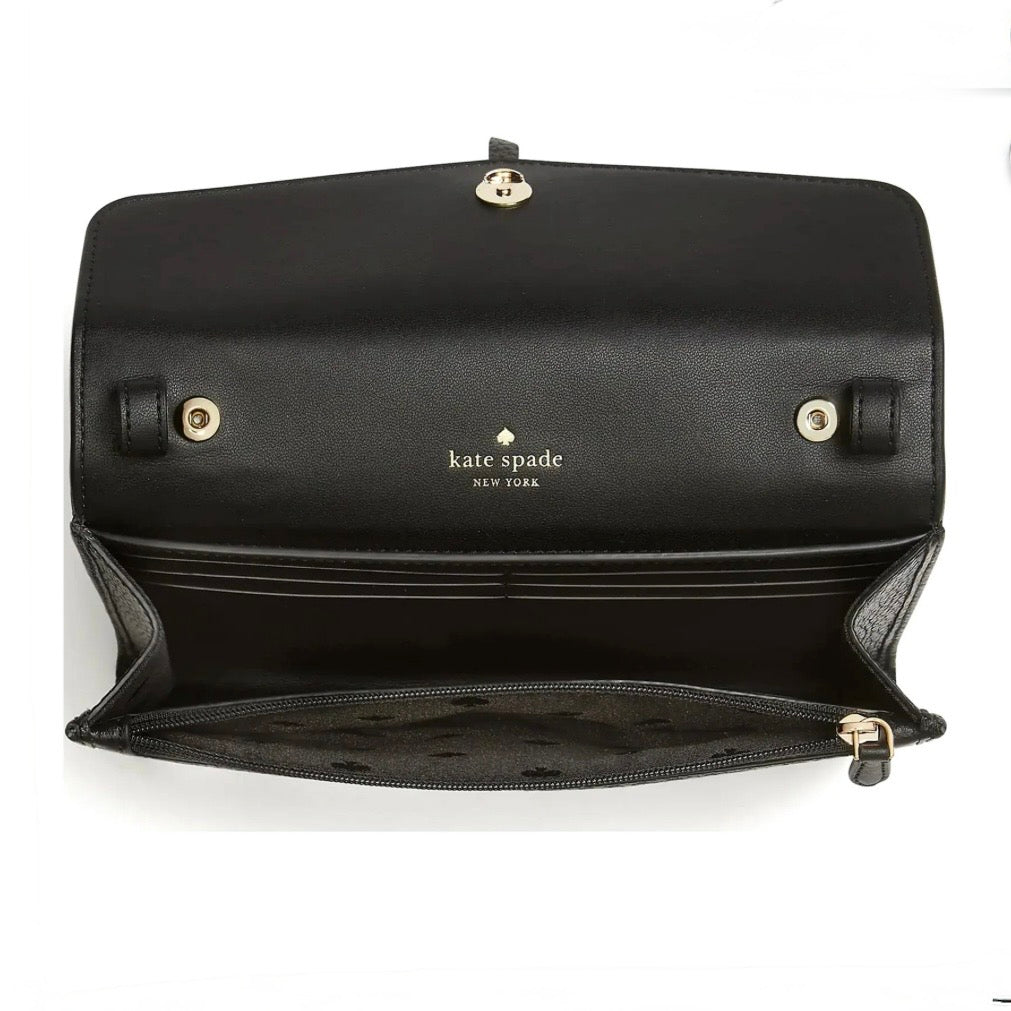 KATE SPADE New York Marti Wallet Crossbody Bag (Black / Multicolor) NWT