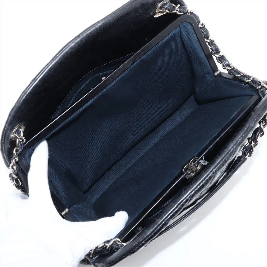 Chanel Mademoiselle Vintage Crinkled Calf Chain Shoulder Bag