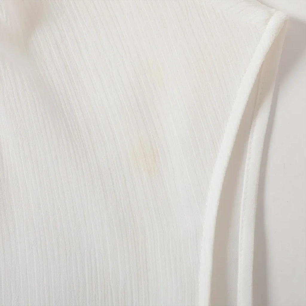 Adeam Polyester Sleeveless Dress White