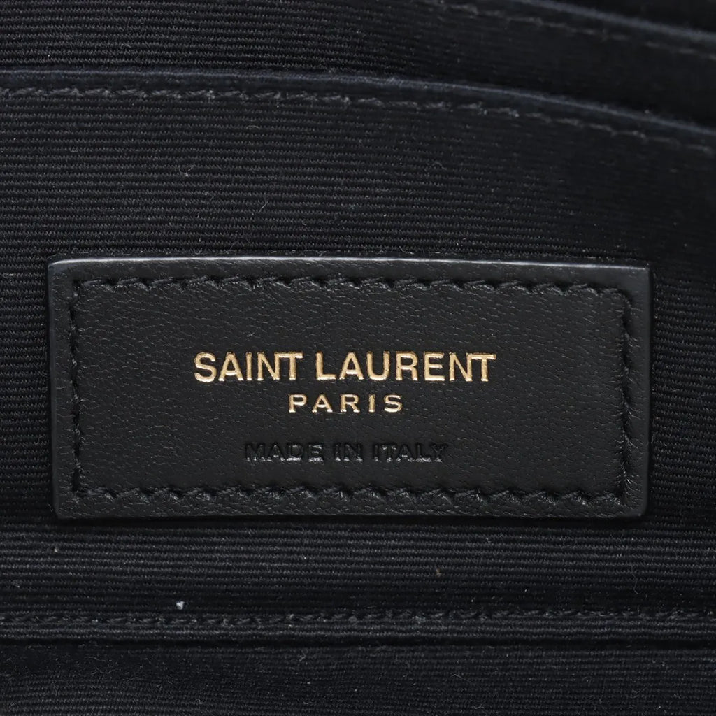 Saint Laurent Paris Becky Leather Chain Shoulder Bag Black