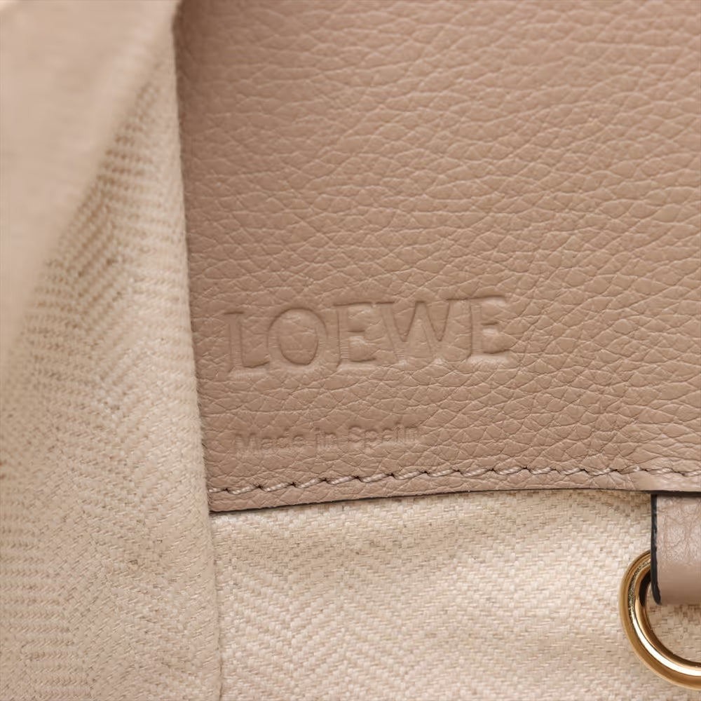 Loewe Hammock Medium Leather Two-Way Handbag Beige