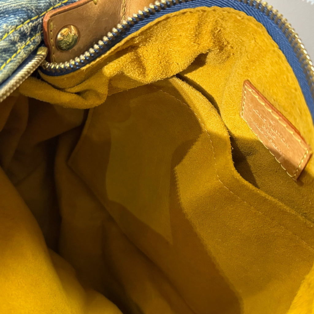 LOUIS VUITTON BAGGY PM BLUE MONOGRAM DENIM UNDERARM BAG
