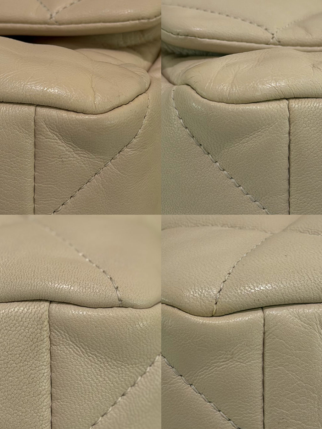 Chanel 19 Bag Medium Beige Quilted Lambskin with Gold Chain