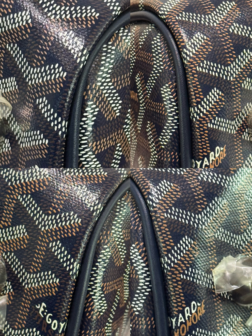 GOYARD BOSTON 50 TRAVEL BAG (PART STICKERS, BRAND NEW)