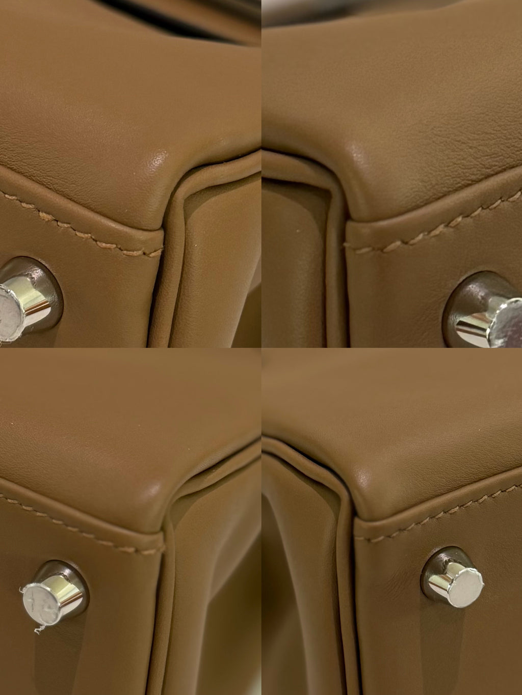 Hermes Kelly 25 Alezan/Beige Swift Leather with Silver Hardware (Stamp W)