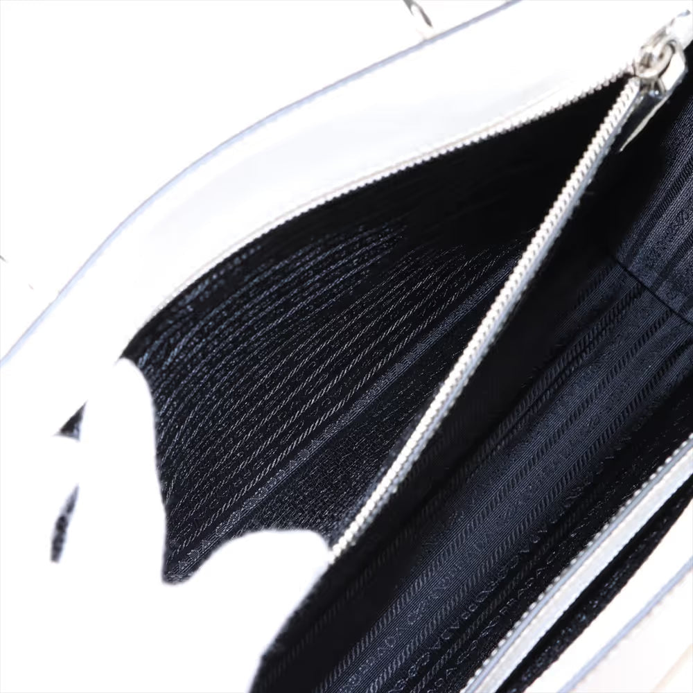 Prada Saffiano Cuir Leather Two-Way Tote Bag White