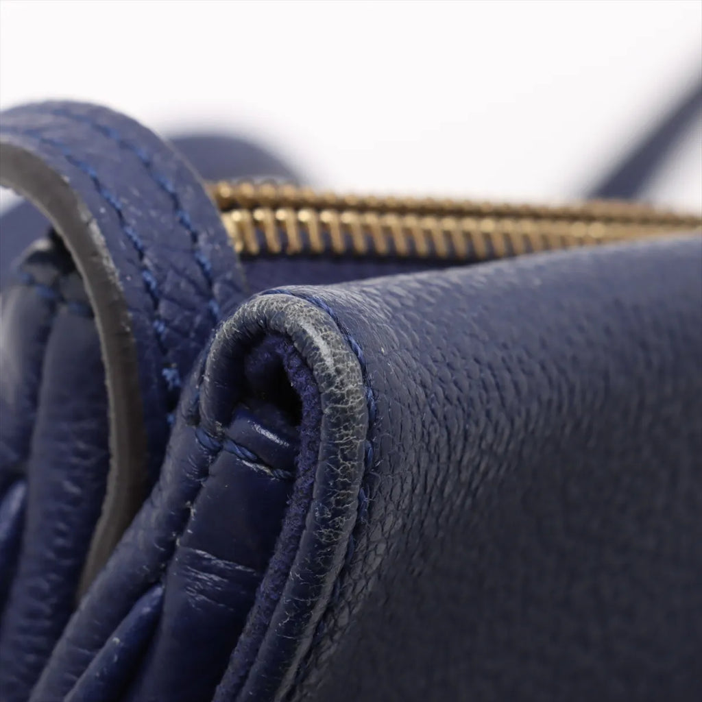 Louis Vuitton Monogram Empreinte Twice Shoulder Bag Blue