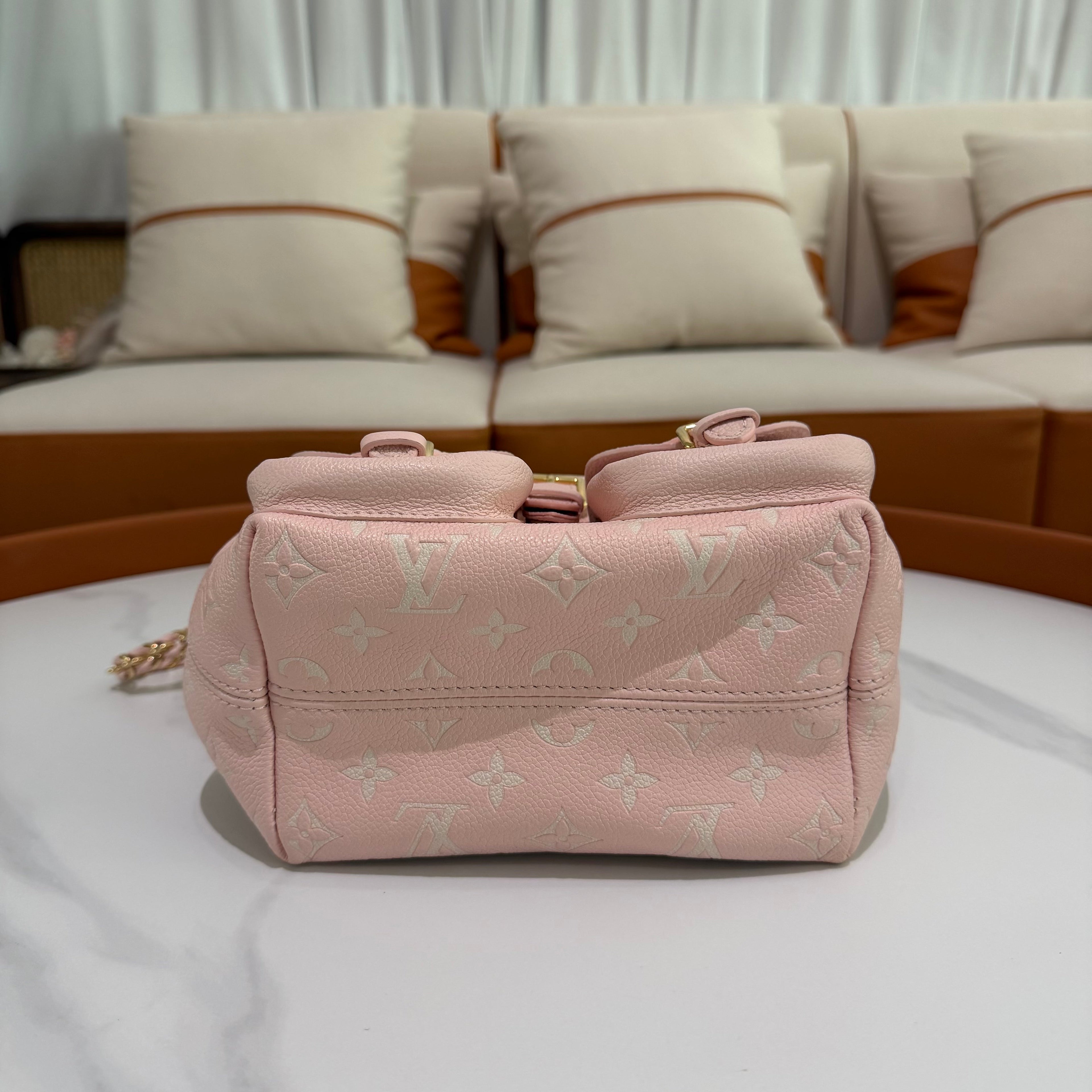 Louis Vuitton Backpack Cherry Blossom Pink with Gold Hardware (Chip Model)