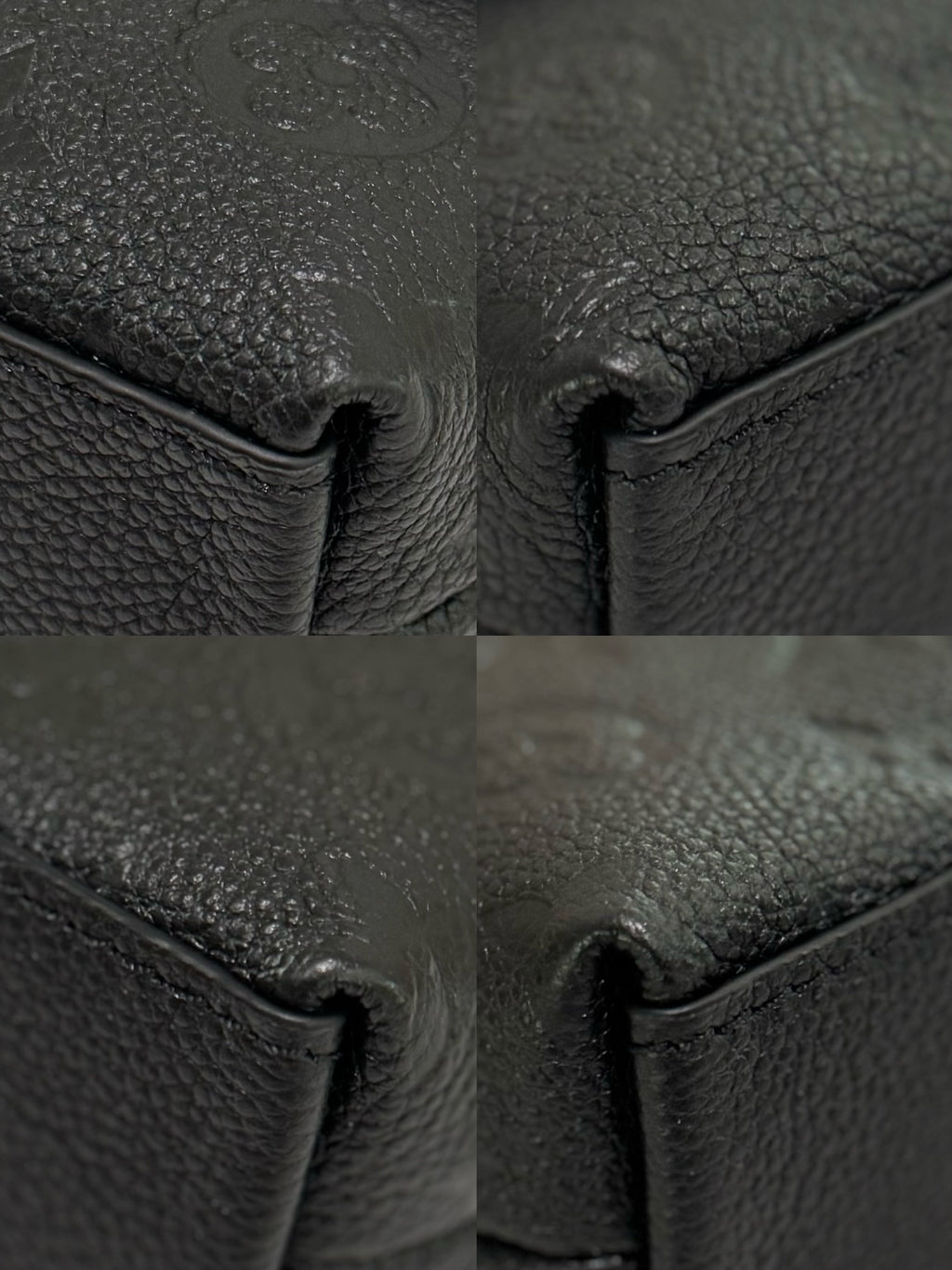 LOUIS VUITTON NANO MADELEINE EMBOSSED LEATHER TOP HANDLE CROSSBODY BAG