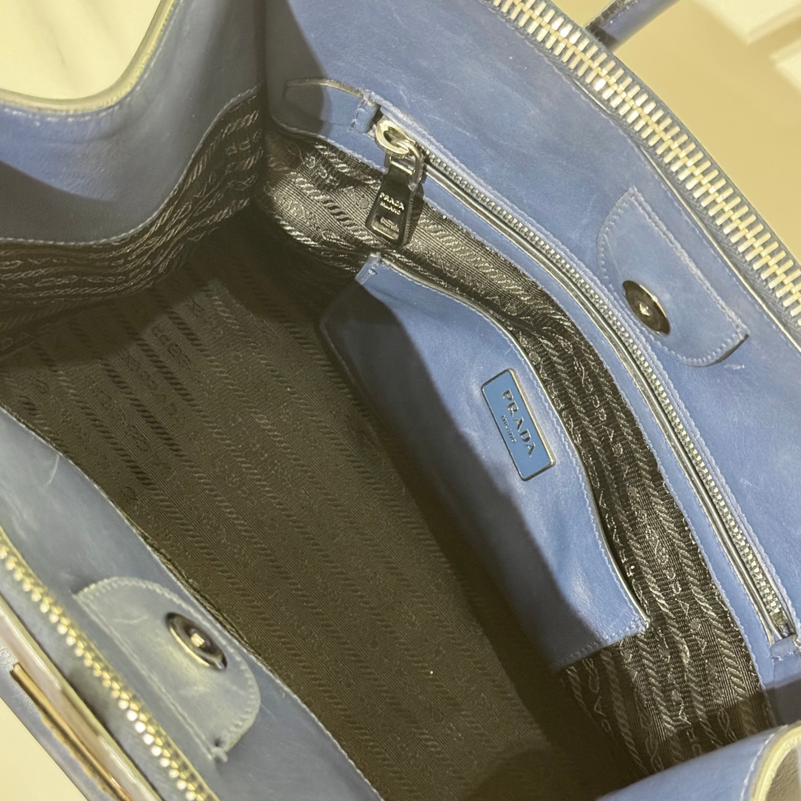 PRADA TOTE BLUE BAG