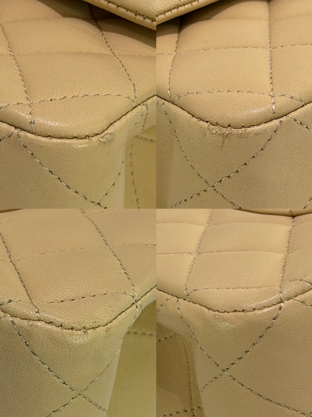 Chanel Classic Flap Medium Beige Lambskin with Gold Hardware