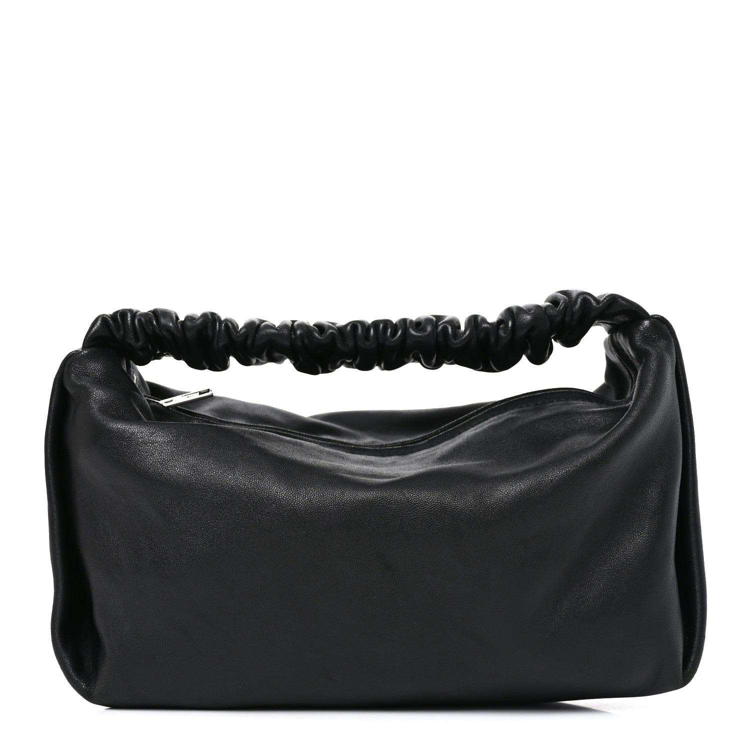 Lambskin Mini Scrunchie Bag Black