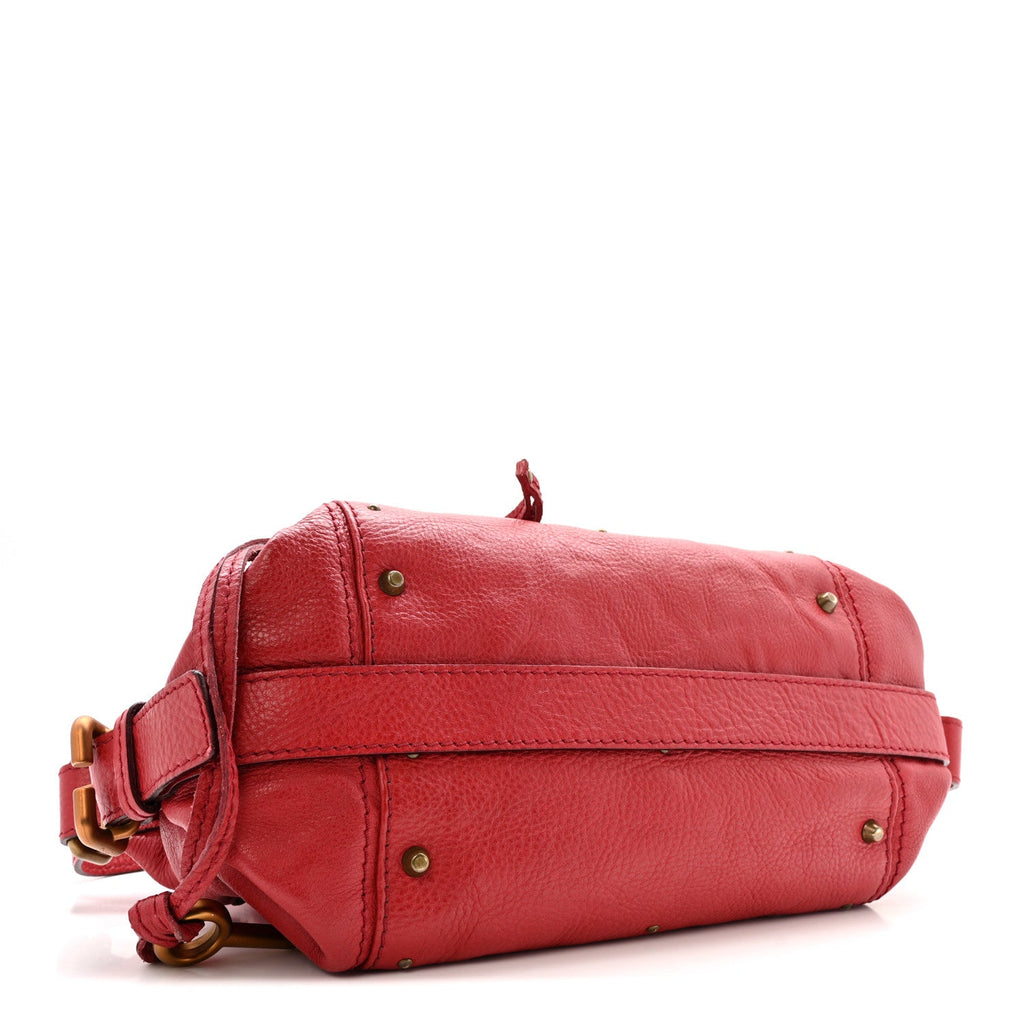 Calfskin Medium Paddington Satchel Rouge