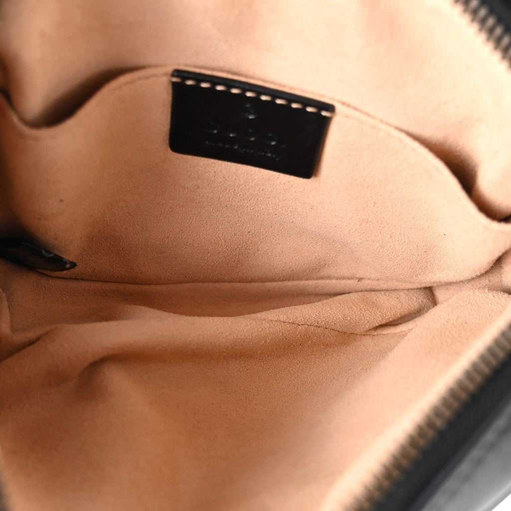 Calfskin Matelasse GG Marmont Belt Bag 75 30 Black