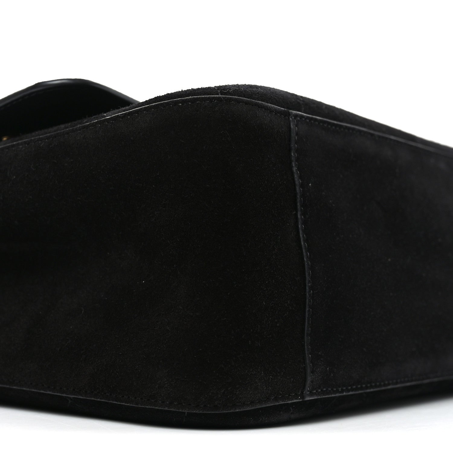Suede Calfskin Small Souplissimo Maxi Flap Black