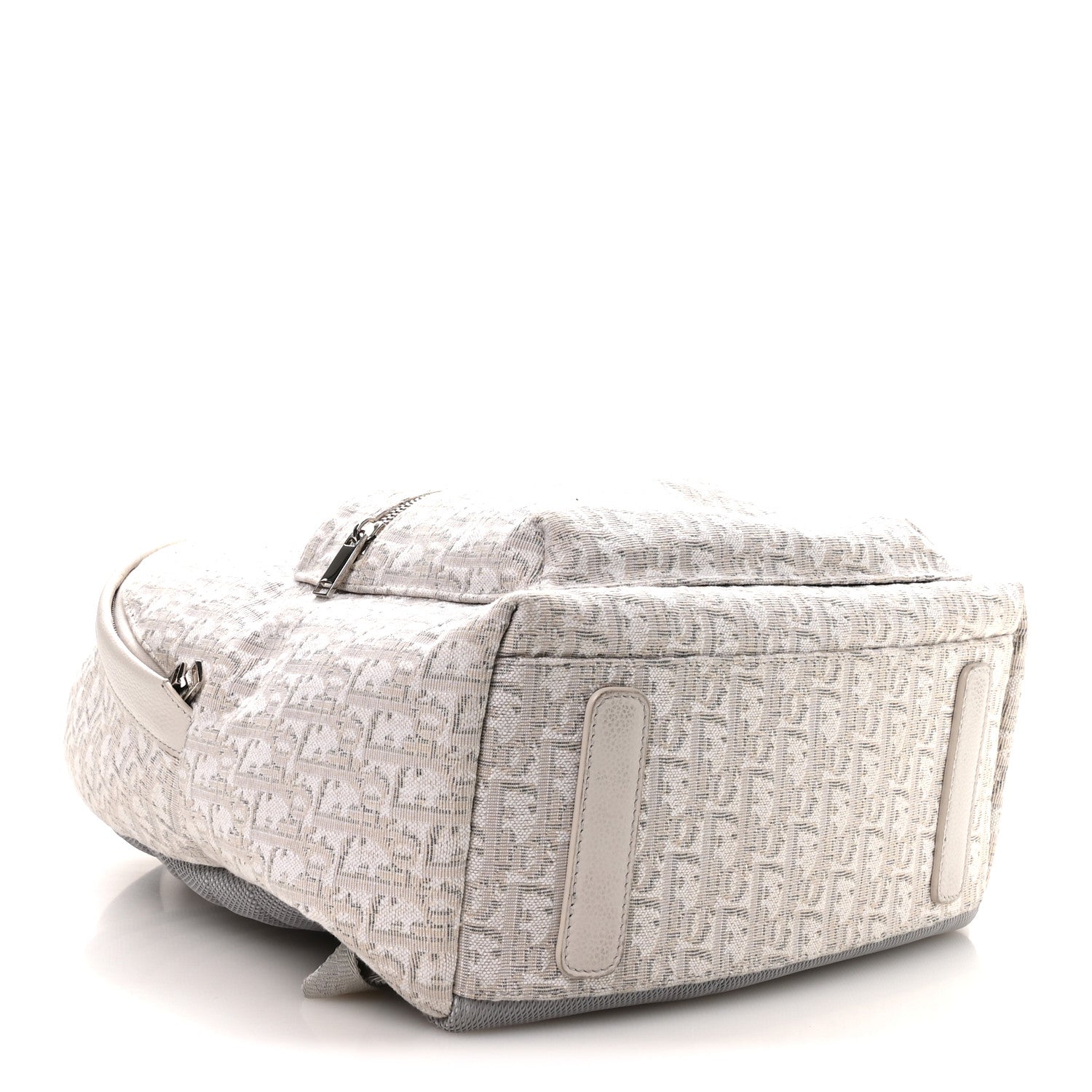 Oblique Calfskin Rider Backpack Beige