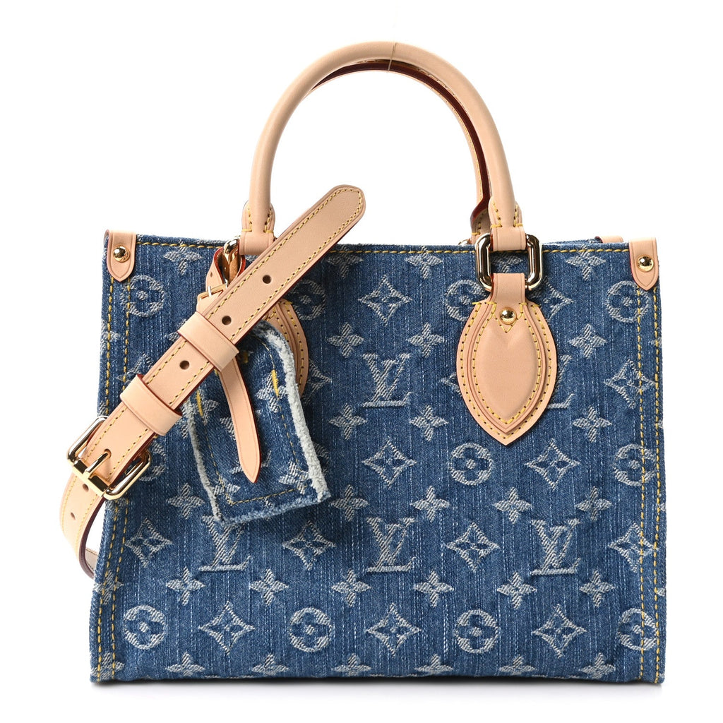 Monogram Denim Onthego PM Blue