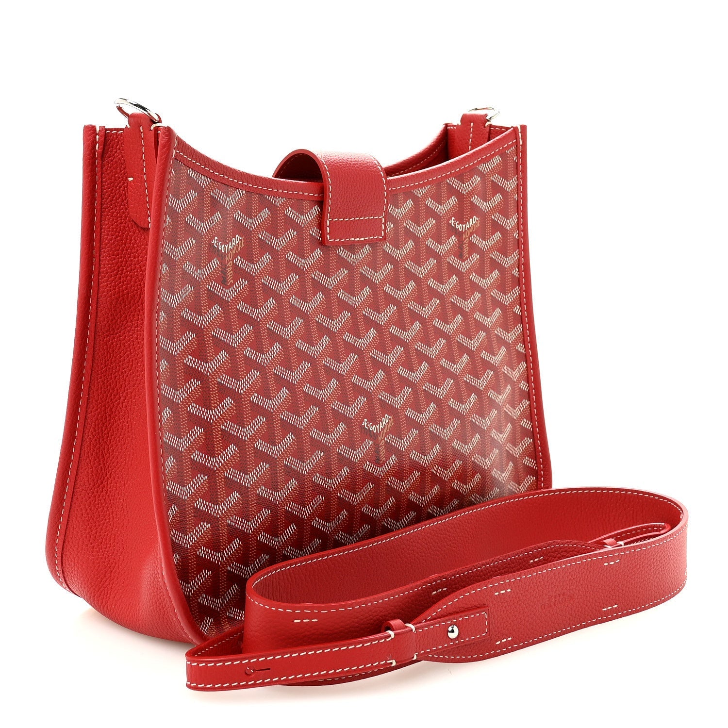 Goyardine Musette PM Bag Red
