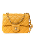 Lambskin Quilted Mini Pearl Crush Flap Juane