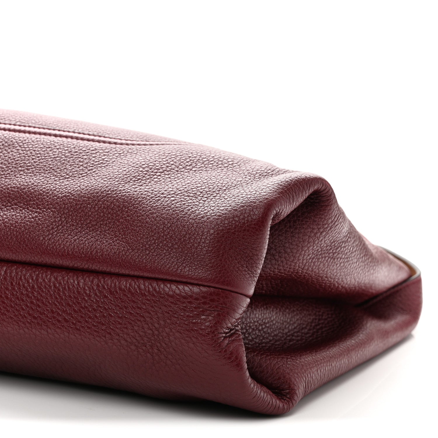 Grained Calfskin Softbit Maxi Shoulder Bag Rosso Ancora Red