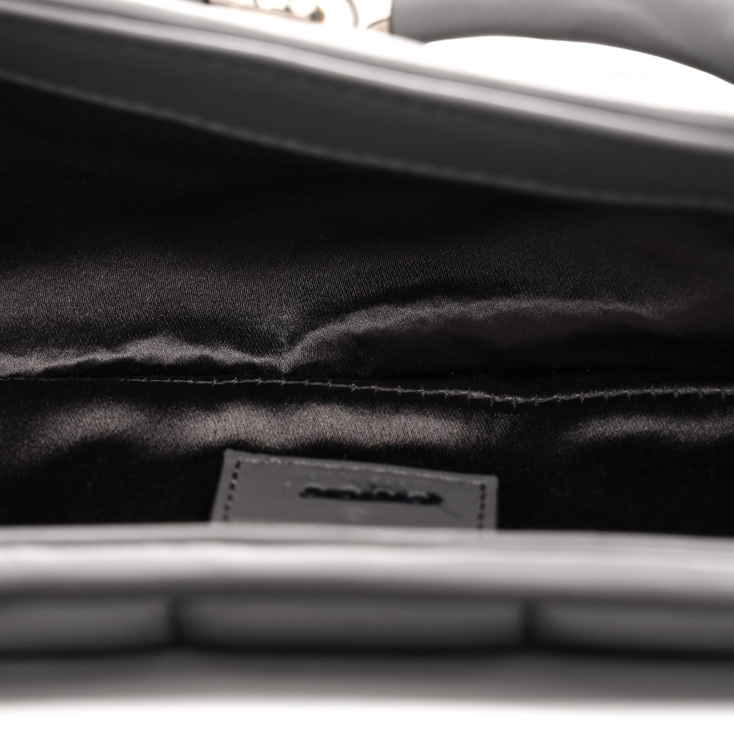 Nappa Vertical Matelasse Small Maxi Horsebit Chain Shoulder Bag Gray