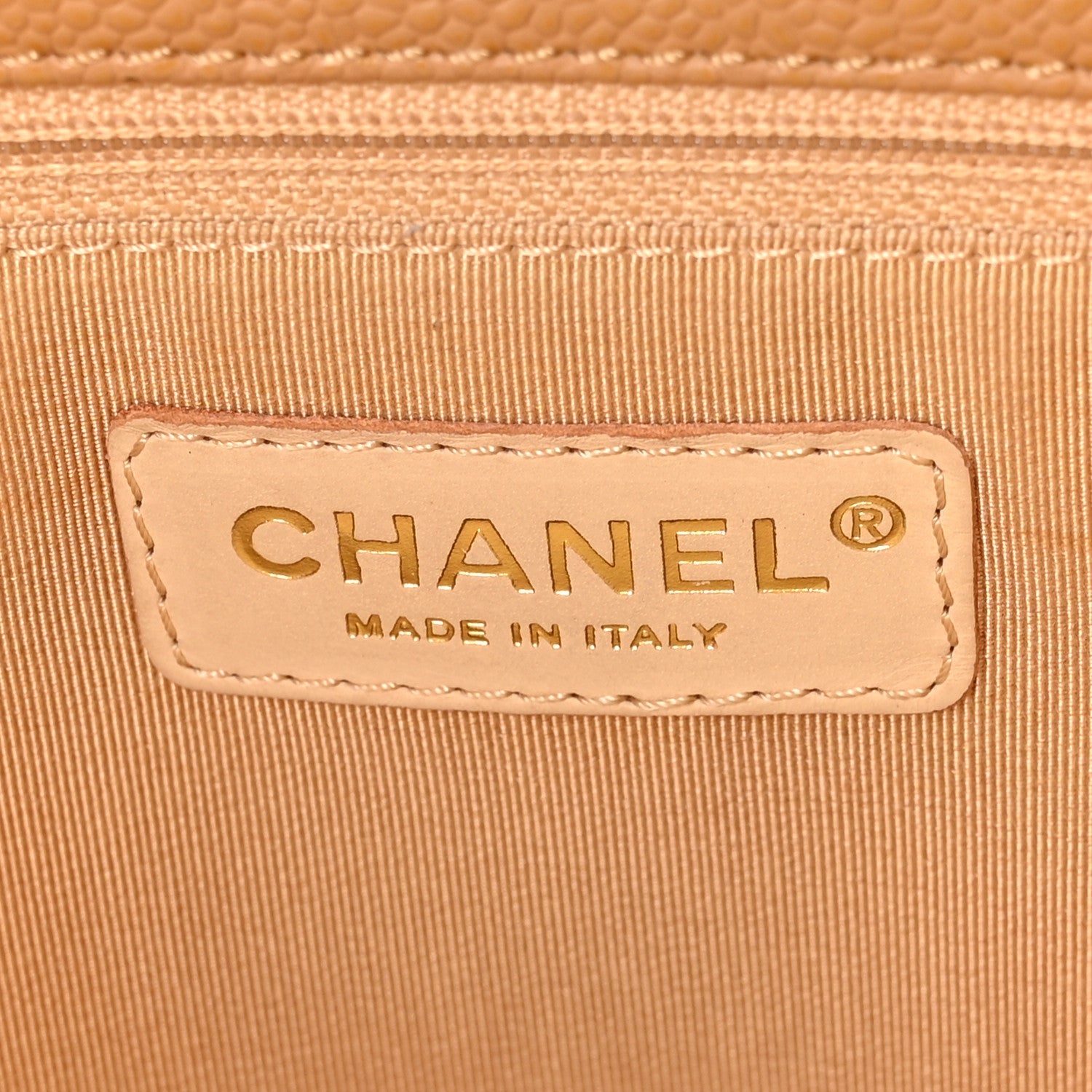 Caviar Quilted Grand Shopping Tote GST Beige