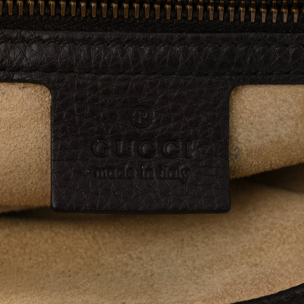 Pebbled Calfskin Medium 1973 Tote Dark Brown