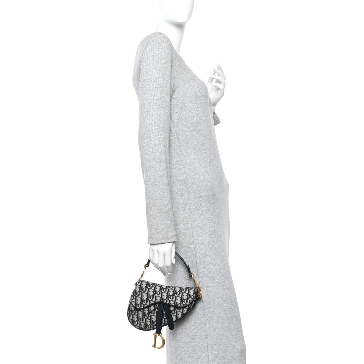 Oblique Mini Saddle Bag Blue