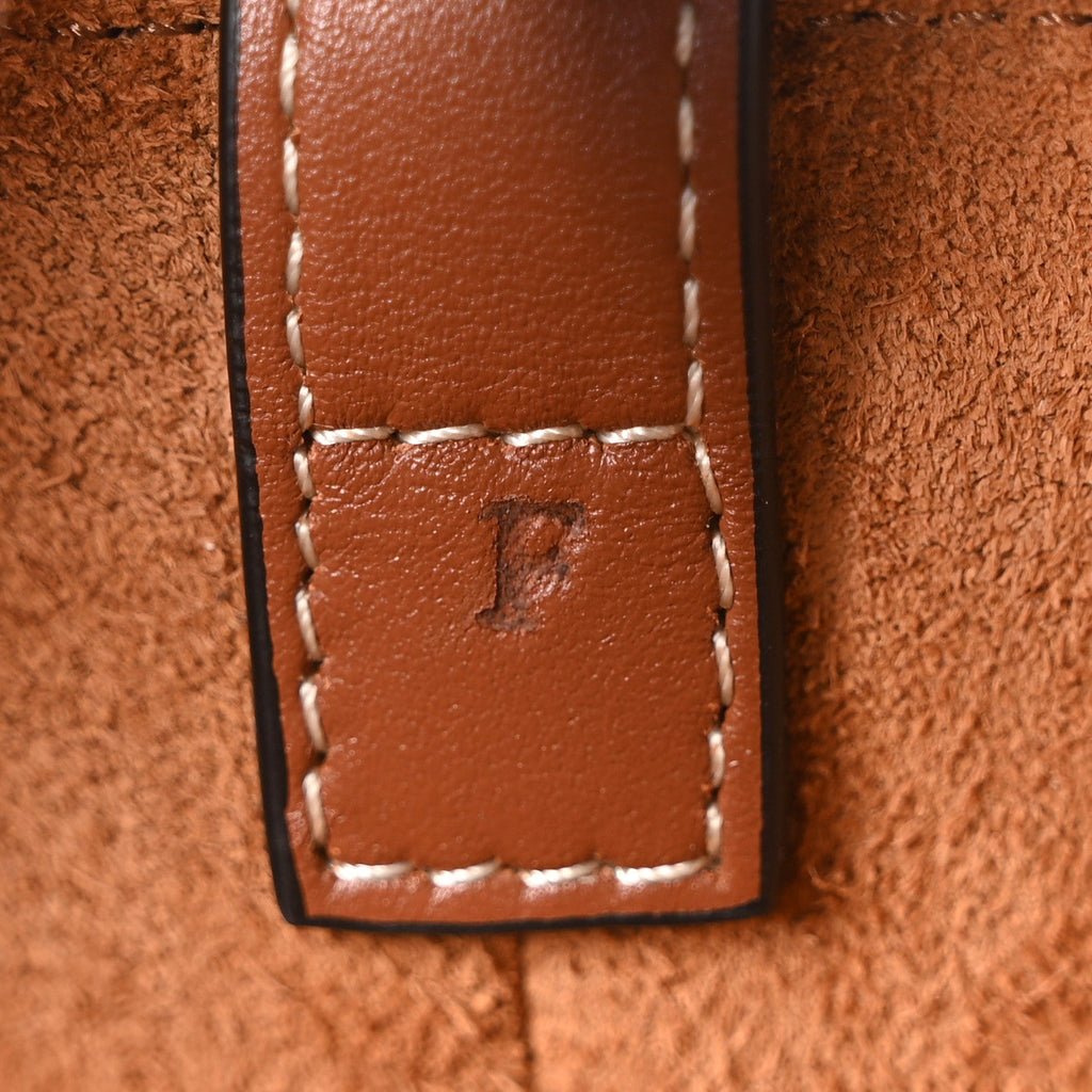 Smooth Calfskin Medium Cuir Triomphe Box Tan