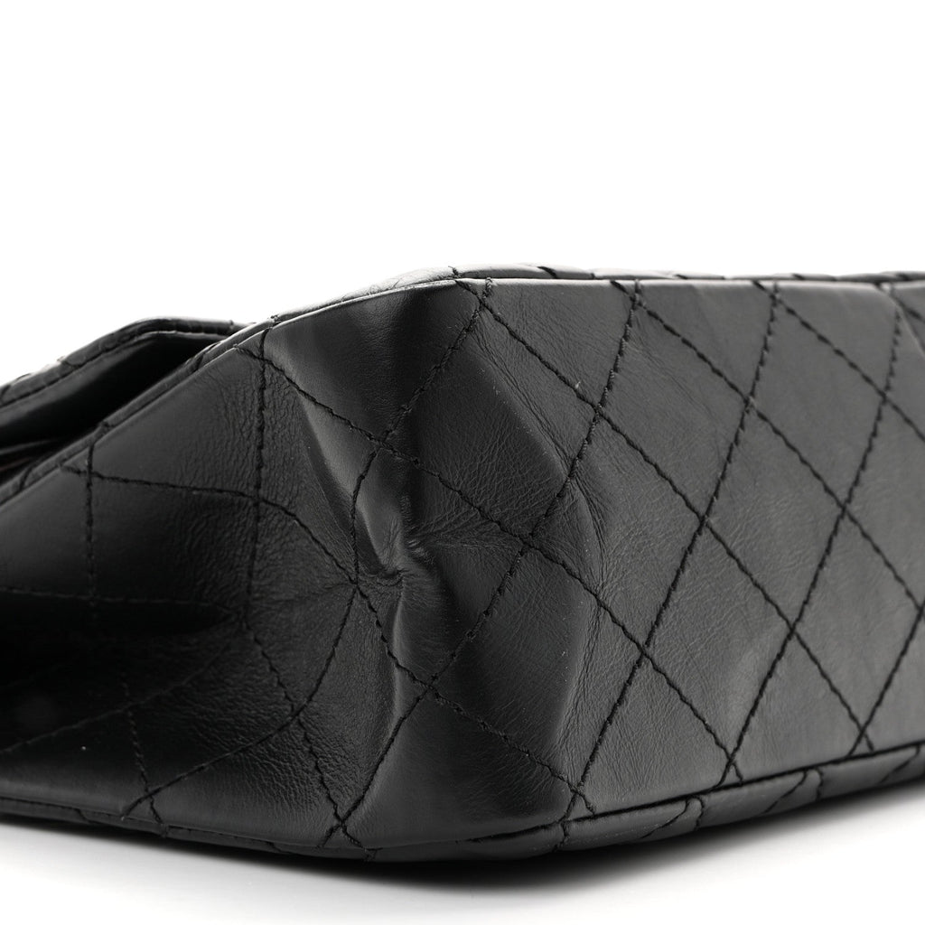 Aged Calfskin Quilted 2.55 Reissue 226 Flap Black