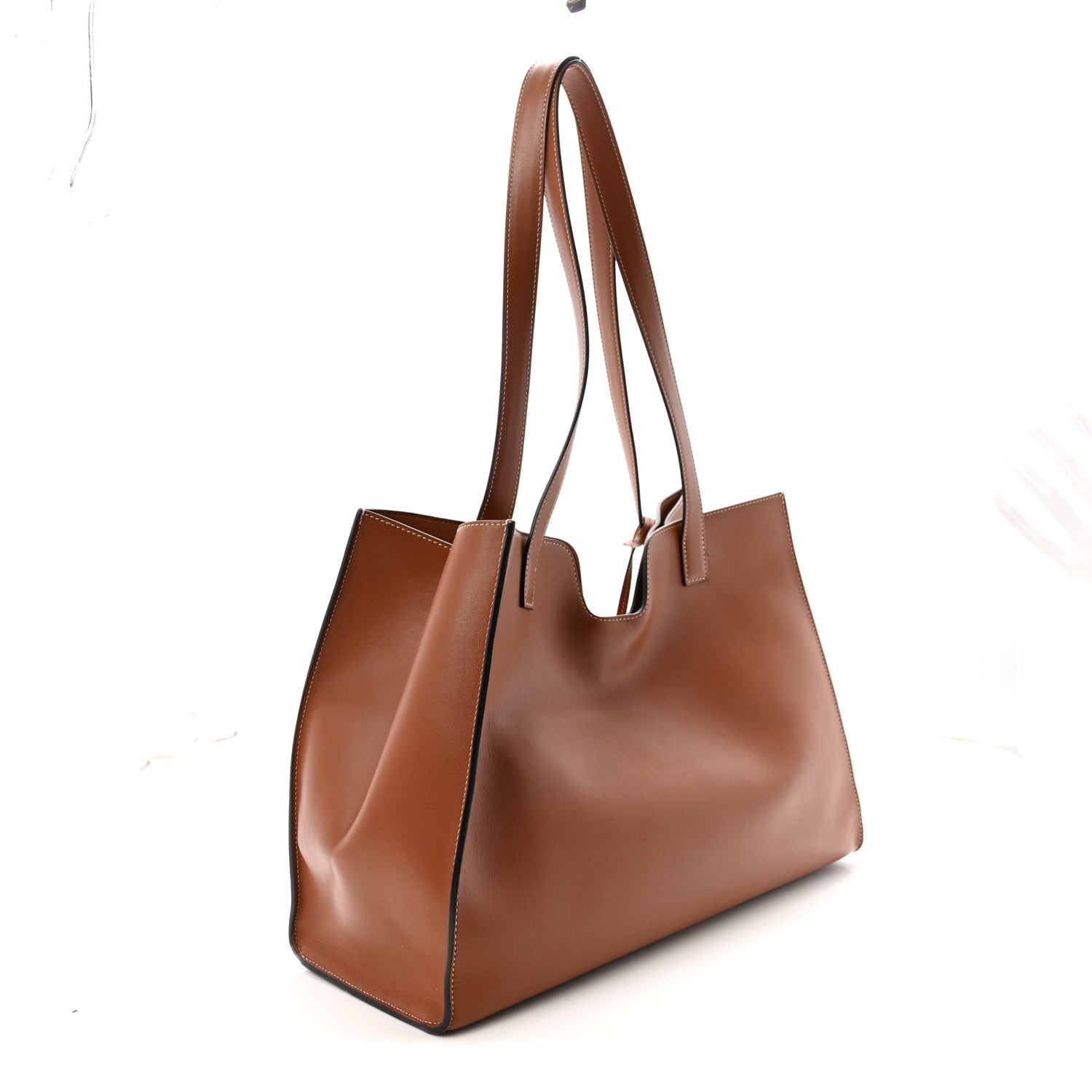 Smooth Calfskin Cabas 16 Bag Tan