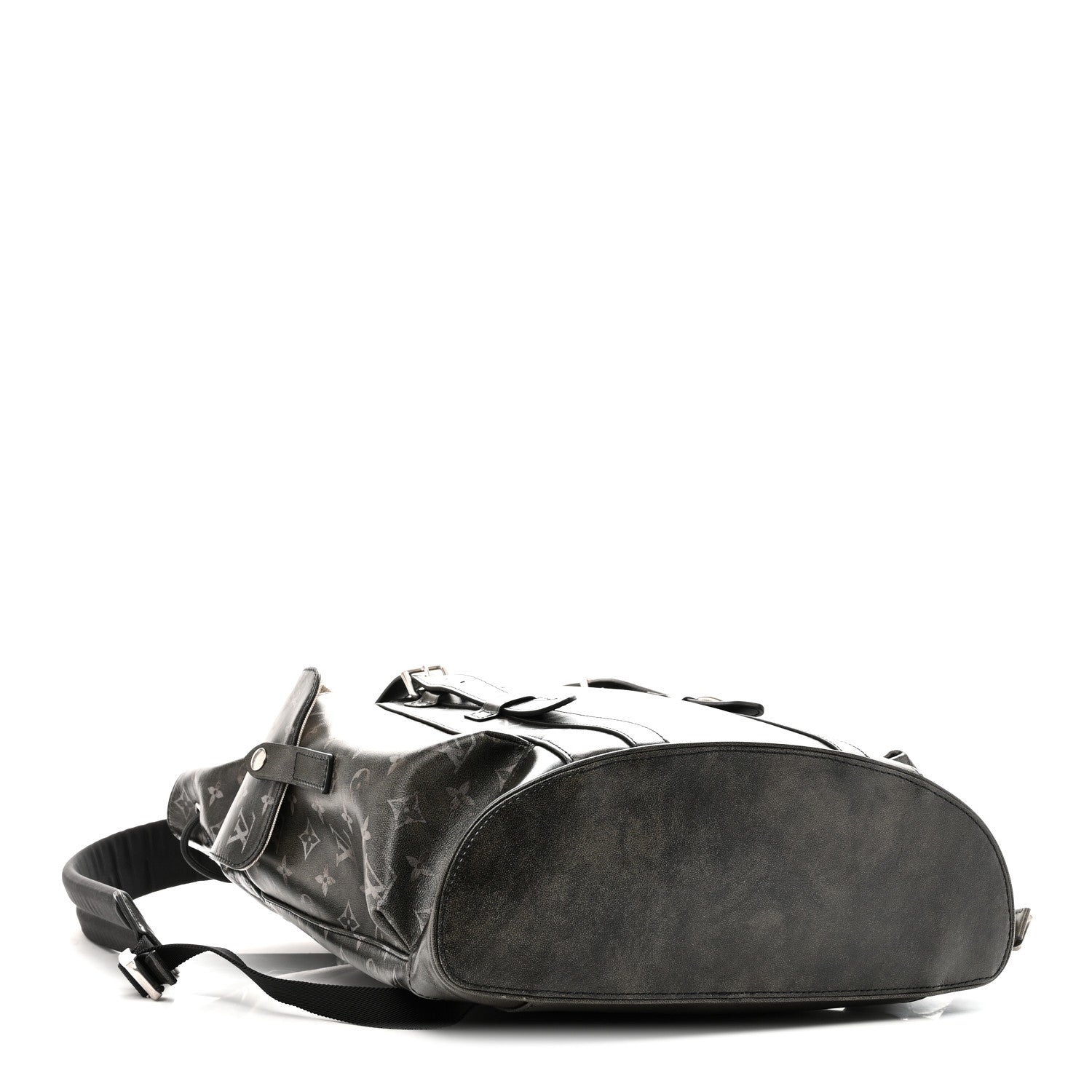 Brushed Monogram Eclipse Christopher MM Backpack Black