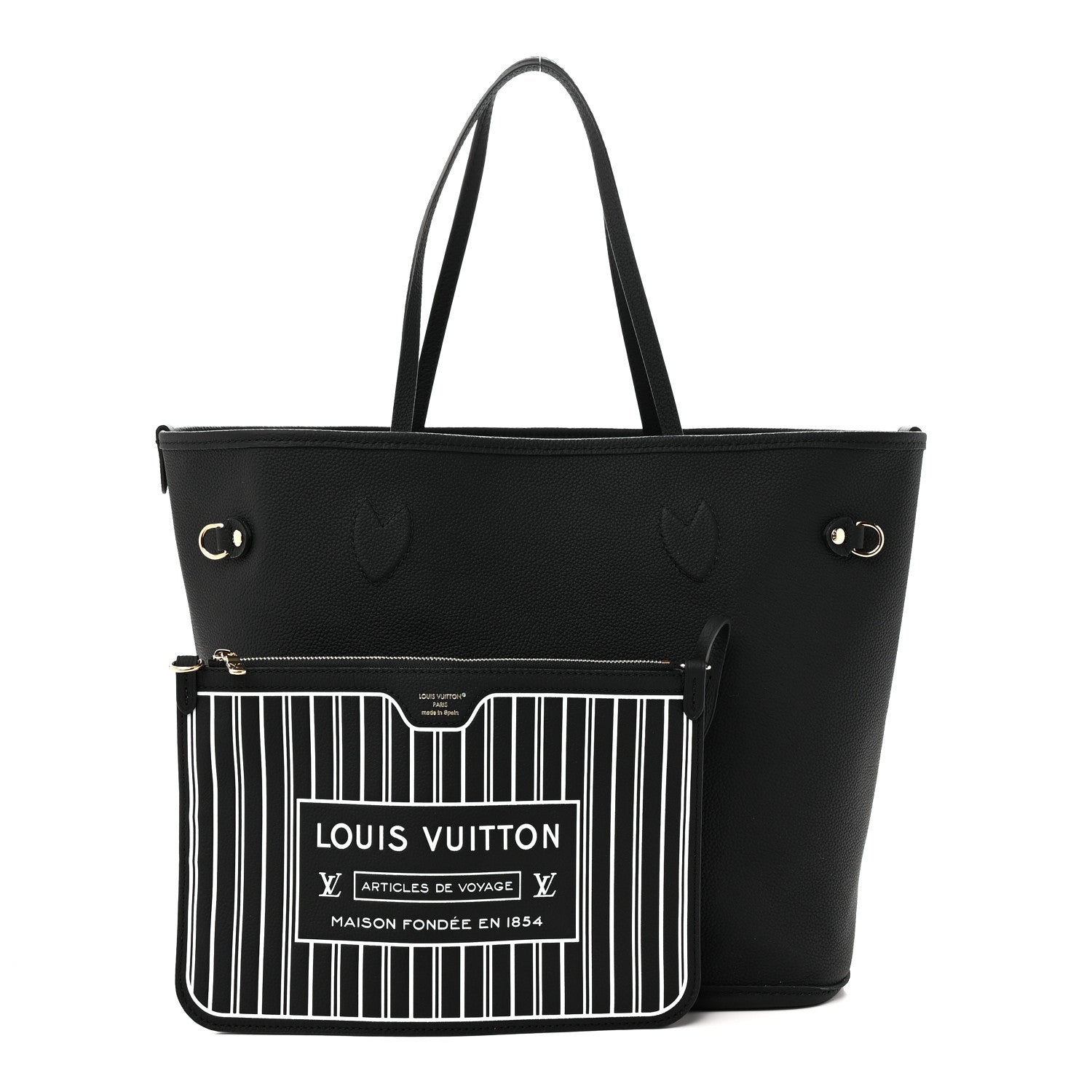 Monogram Calfskin Neo Neverfull Inside Out MM Black