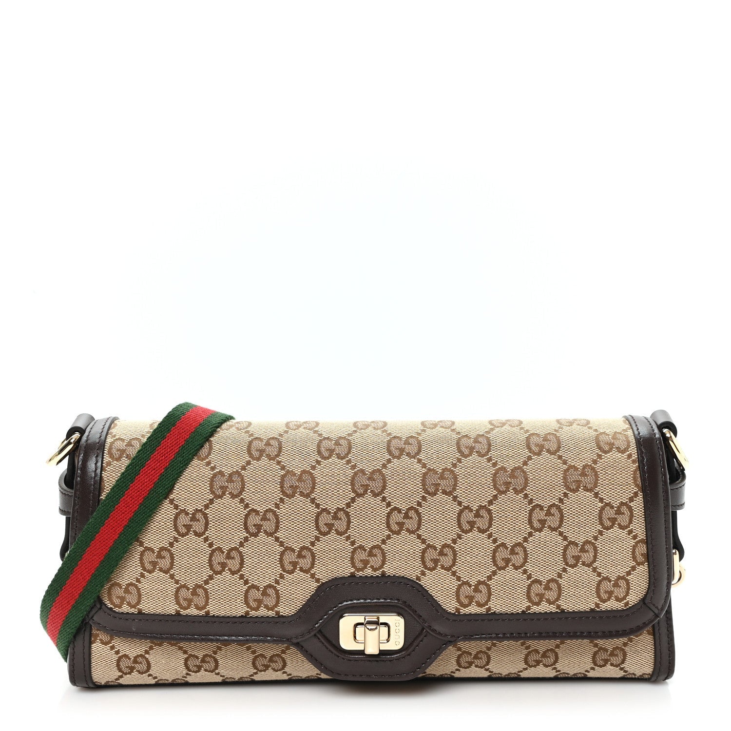 GG Monogram Small Luce Shoulder Bag Beige Ebony