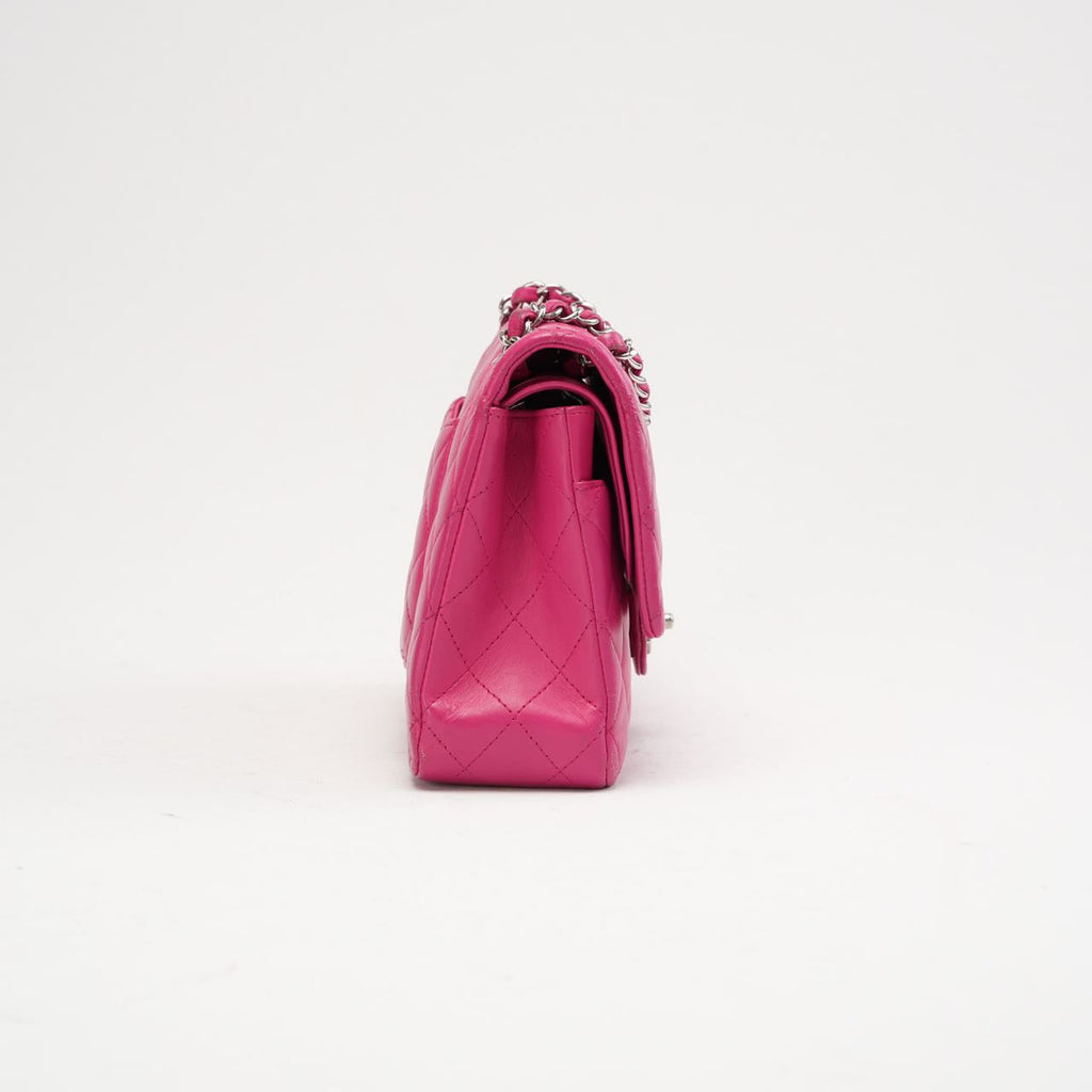Chanel Pink Timeless Medium Double Flap Bag 2014