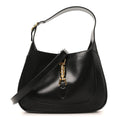 Boarded Dyana Lux Calfskin Small Jackie 1961 Hobo Black