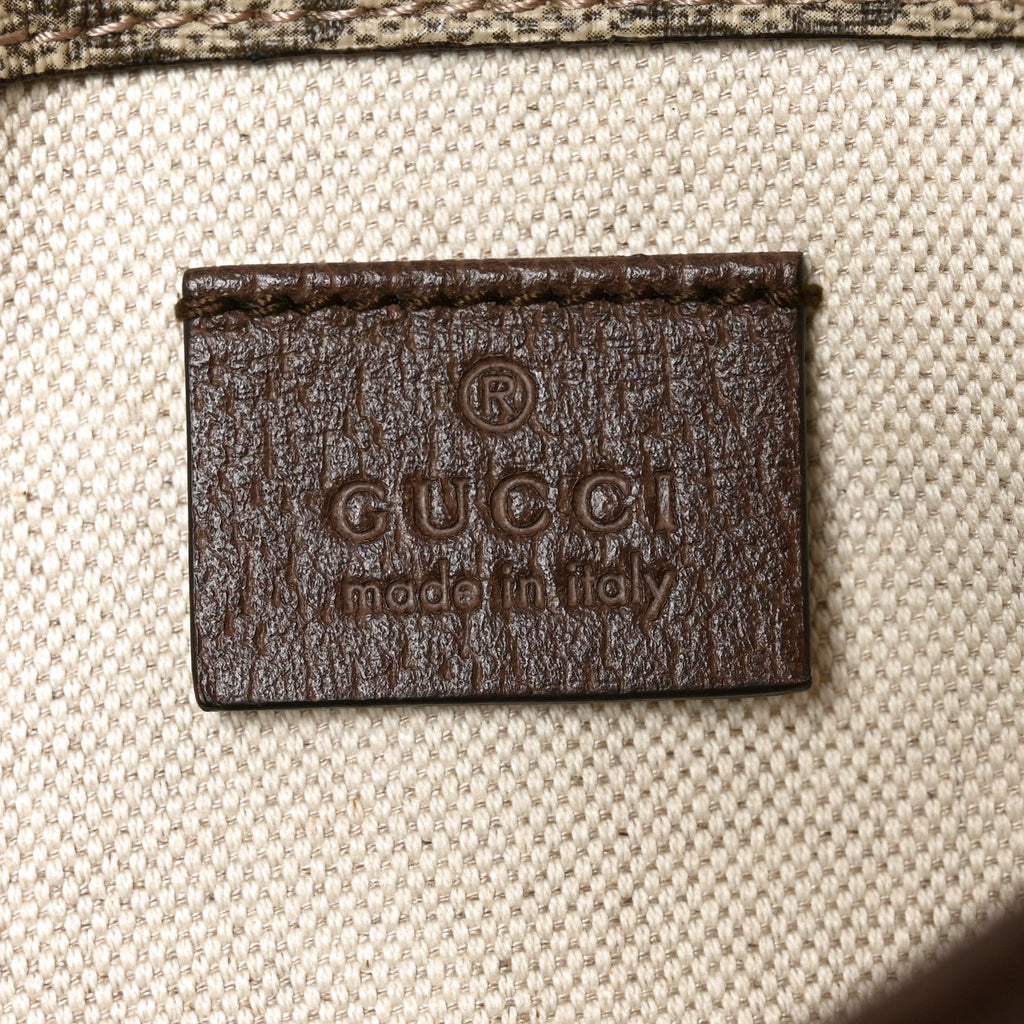 GG Supreme Monogram Neo Vintage Web Belt Bag Brown