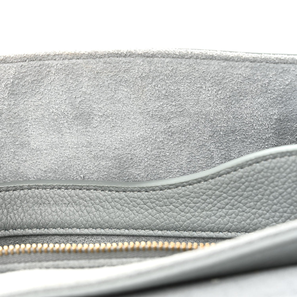 Grained Calfskin Teen Soft 16 Shoulder Bag Ice Blue
