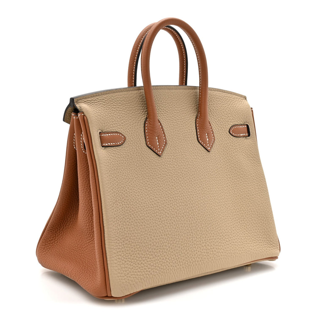 Togo Horseshoe Birkin 25 Trench Gold
