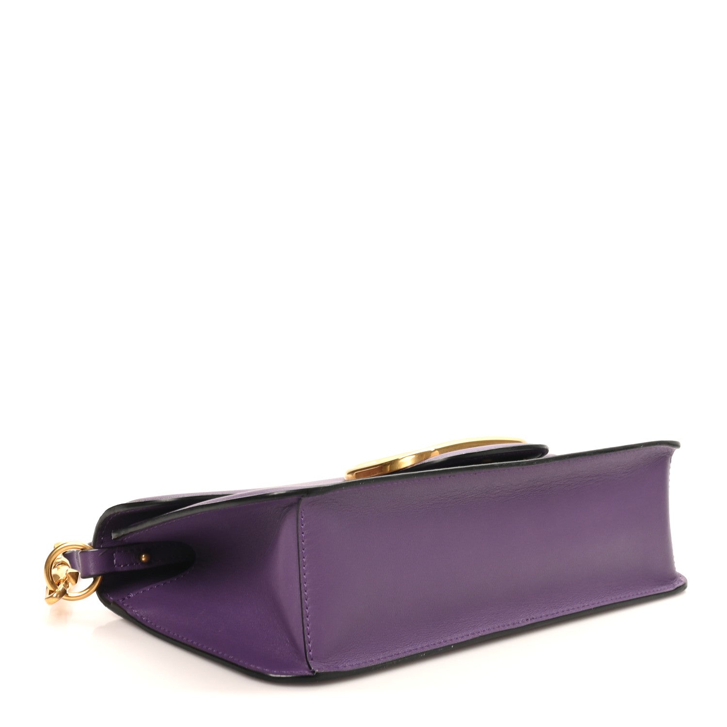 Calfskin Vlogo Loco Shoulder Bag Glicine