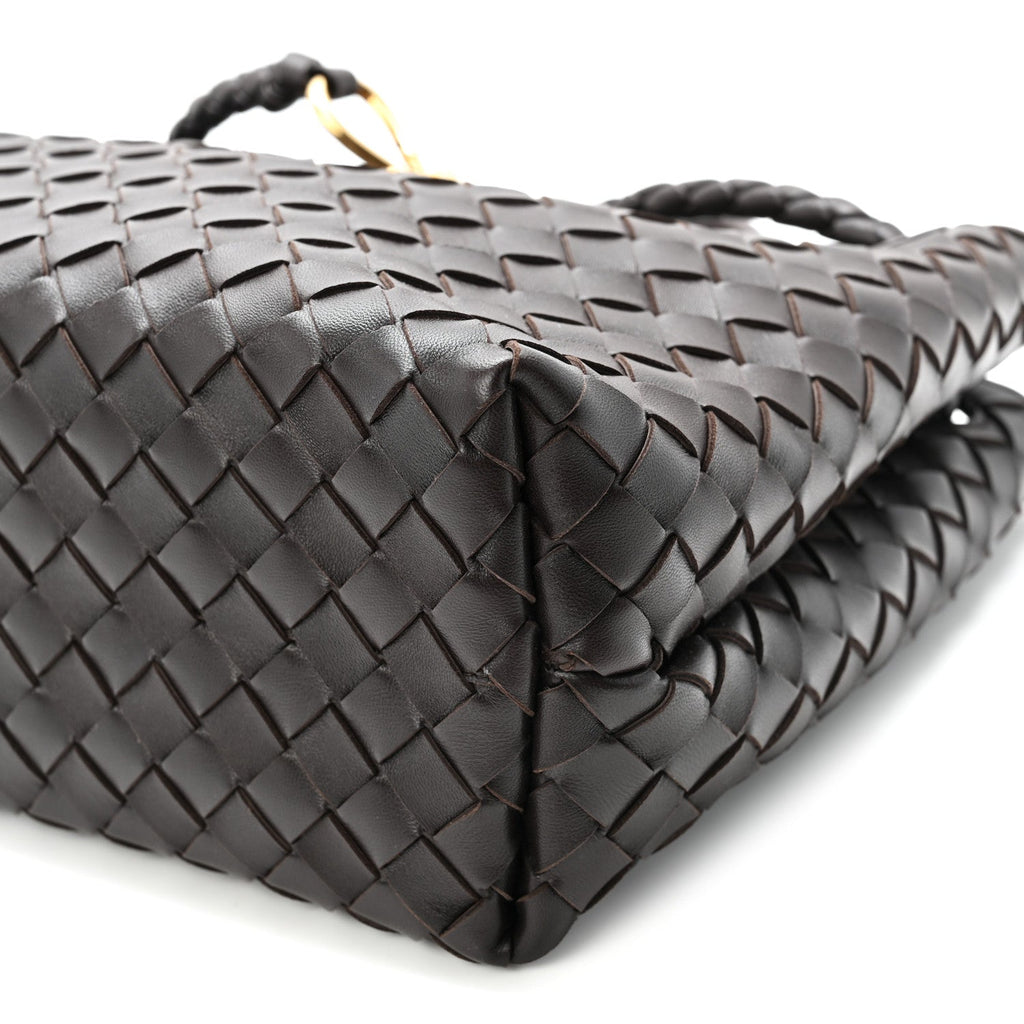 Nappa Intrecciato Medium Andiamo Shoulder Bag Fondant