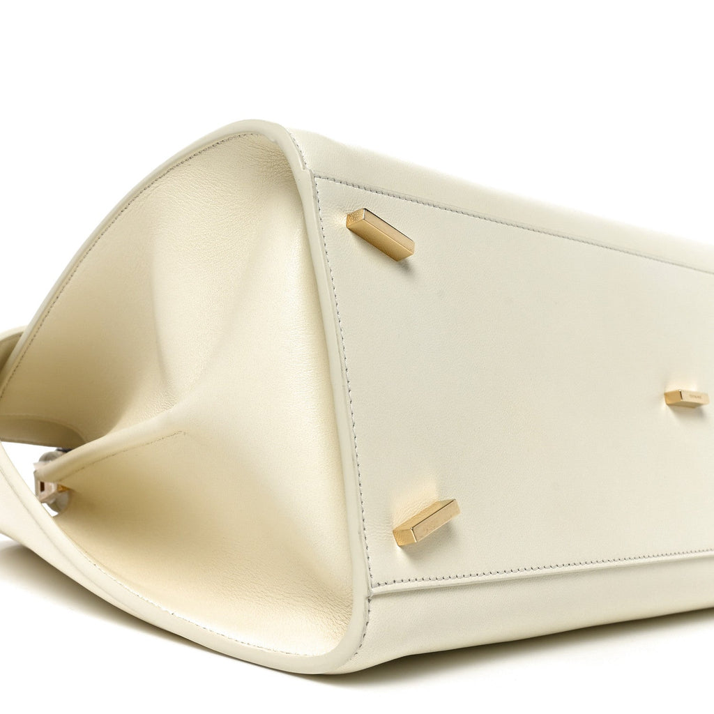 Lambskin Braided Medium Hug Bag Mascarpone